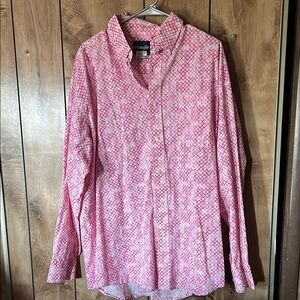 Wrangler Pink Patterned Button-Up Shirt
